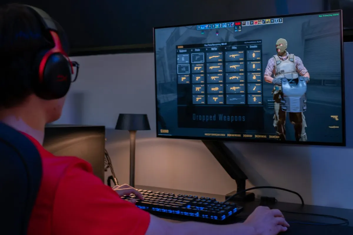 A player at a Level3 gaming PC